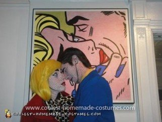 Roy Lichenstein Pop Art Disfraz de pareja casero