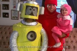 Disfraz de Halloween de la familia Yo Gabba Gabba