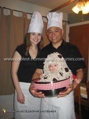 Disfraz infantil espaguetis y albóndigas caseros
