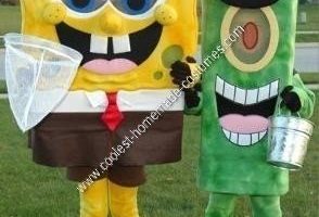 El mejor disfraz de pareja de Bob Esponja y Plancton que puedes hacer tú mismo