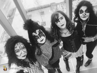 Disfraz de grupo femenino: KISS Rock Stars for a Day