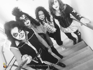 Disfraz de grupo femenino: KISS Rock Stars for a Day