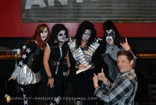 Disfraz de grupo femenino: KISS Rock Stars for a Day