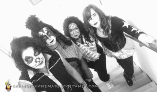 Disfraz de grupo femenino: KISS Rock Stars for a Day