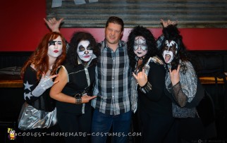 Disfraz de grupo femenino: KISS Rock Stars for a Day