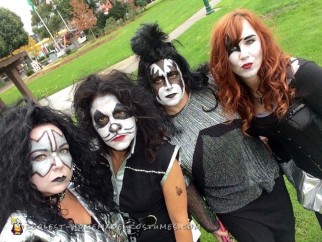 Disfraz de grupo femenino: KISS Rock Stars for a Day