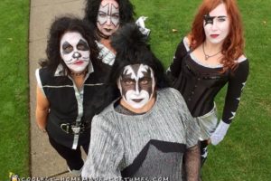 Disfraz de grupo femenino: KISS Rock Stars for a Day