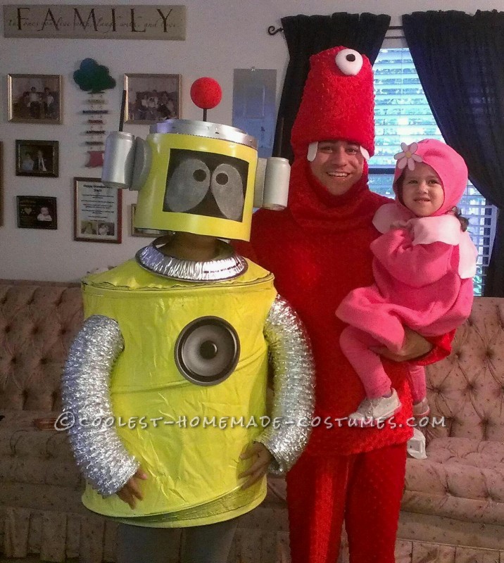 Disfraz de Halloween de la familia Yo Gabba Gabba