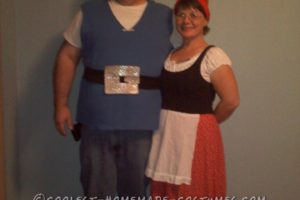 Disfraz de Halloween de última hora fácil para parejas: Gnomeo y Julieta