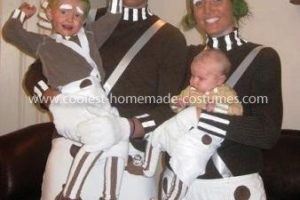 El mejor disfraz de la familia Oompa-Loompa