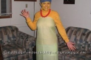 Divertido disfraz de Marge Simpson