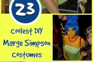 23 impresionantes ideas de disfraces de Marge Simpson de pelo azul