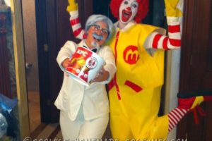 Parejas Divertidas: Disfraces Caseros De Halloween: Ronald McDonald Y El Coronel Sanders