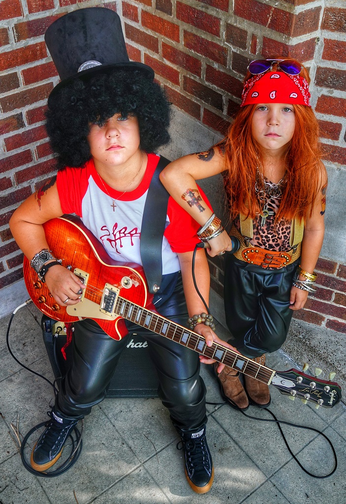 El disfraz de Halloween familiar más genial hecho a mano - Disfraces de Guns N' Roses