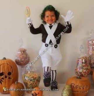 Disfraz de Halloween de Oompa-Loompa hecho en casa