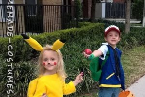 Los mejores disfraces caseros de Halloween de Pokémon para niños: disfraces de Ash Ketcham y Pikachu