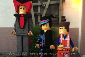 Impresionante disfraz de Lego Movie Group para niños