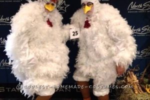 Cool Cackling Chickens Disfraz de pareja DIY