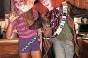 Coolest Pet Cheshire Cat y Mad Hatter Pareja Ideas de disfraces de Halloween