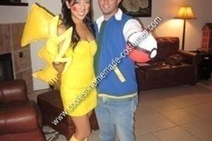 Coolest Pet Pikachu y Ash Couple Ideas de disfraces de Halloween