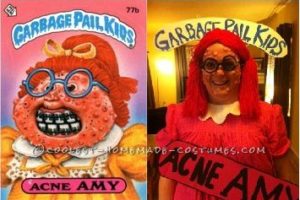 Disfraz casero totalmente repugnante: Akne Amy aparece en Halloween