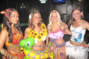 Disfraz de grupo de Halloween para niñas Four Seasons