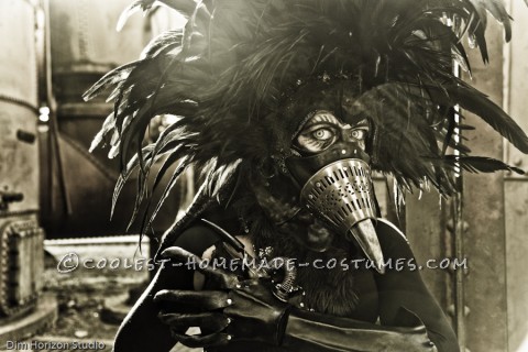 Disfraz de pájaro híbrido Steampunk