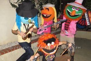 El disfraz de grupo más divertido: ¡The Electric Muppet Mayhem Band!