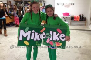 El disfraz de pareja de Mike e Ike más chulo para niños