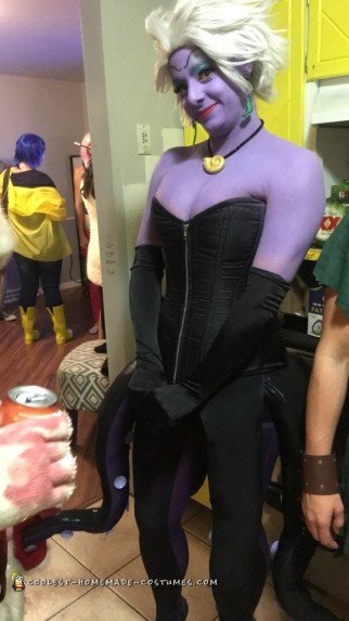 Genial disfraz de grupo de villanos de Disney