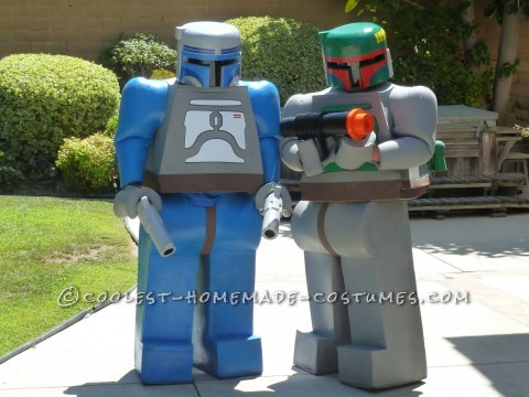 Hola a todos, somos mi hijo y yo con los disfraces de Django y Boba Fett que hice originalmente para Comic Con 2012. Yo soy Django y él es Boba.  este
