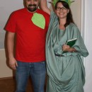 Disfraz de pareja de Lady Liberty y la Gran Manzana