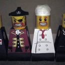 Cool Homemade Lego Minifig Disfraz de grupo de Halloween