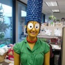 Genial disfraz casero de Marge Simpson