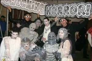 The Coolest House Classic Movie Monsters Group Disfraces de Halloween