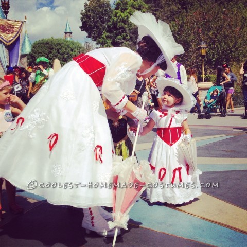 Mary Poppins casera para niña