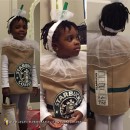 Traje de taza de frappuccino de caramelo dulce