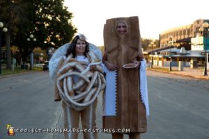 Disfraz de pareja de pastel de embudo y churro