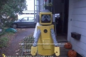 El disfraz de Halloween Plex The Robot hecho en casa más genial