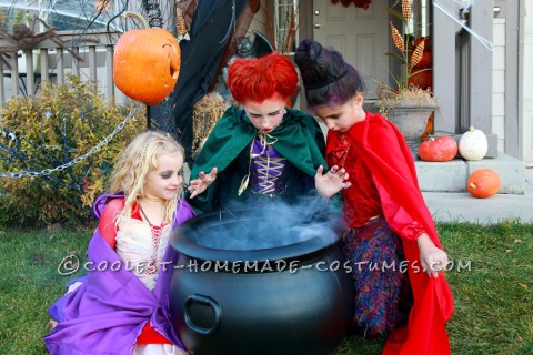 Lindo disfraz de grupo de chicas hocus pocus