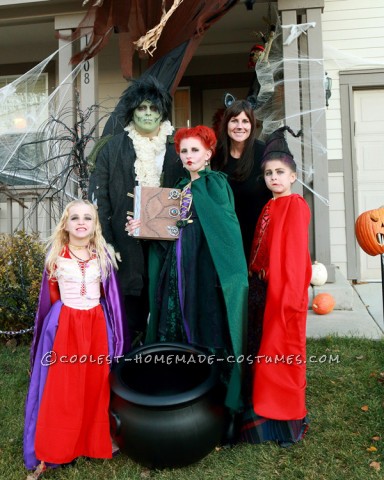 Lindo disfraz de grupo de chicas hocus pocus