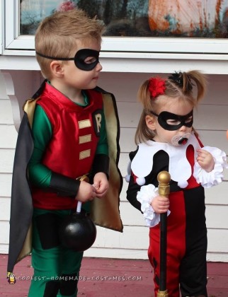 Bebé Harley Quinn y Robin Cosplay Disfraces