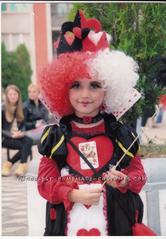 Disfraz de reina de corazones hazlo tú mismo para niña