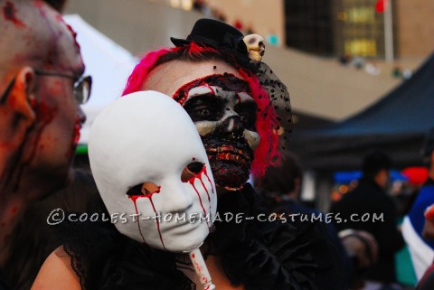 Disfraz de pareja zombie Dead Masquerade