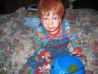 Impresionante disfraz de Chucky para niño de 2 años