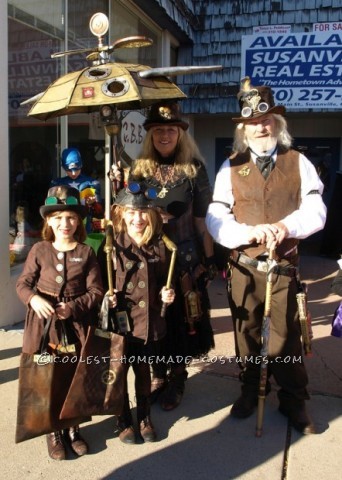 Disfraz familiar Steampunk de Halloween