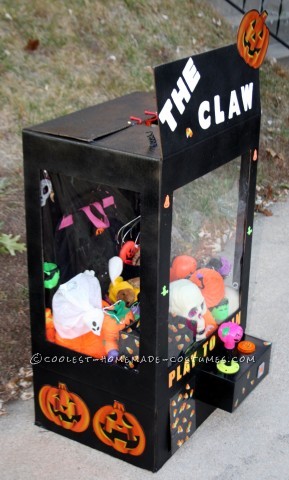 Disfraz de máquina de garras de Halloween para niñas
