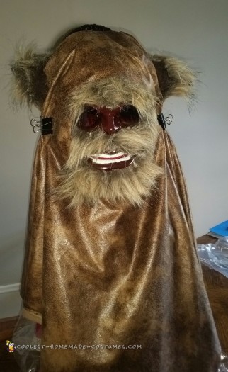 Disfraz de Ewok casero de Star Wars
