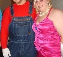 Disfraz de Halloween fácil para pareja Mario y Princess Peach