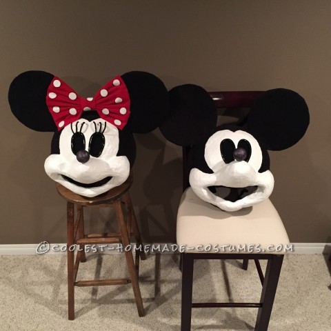 Disfraz vintage de Mickey y Minnie Mouse
